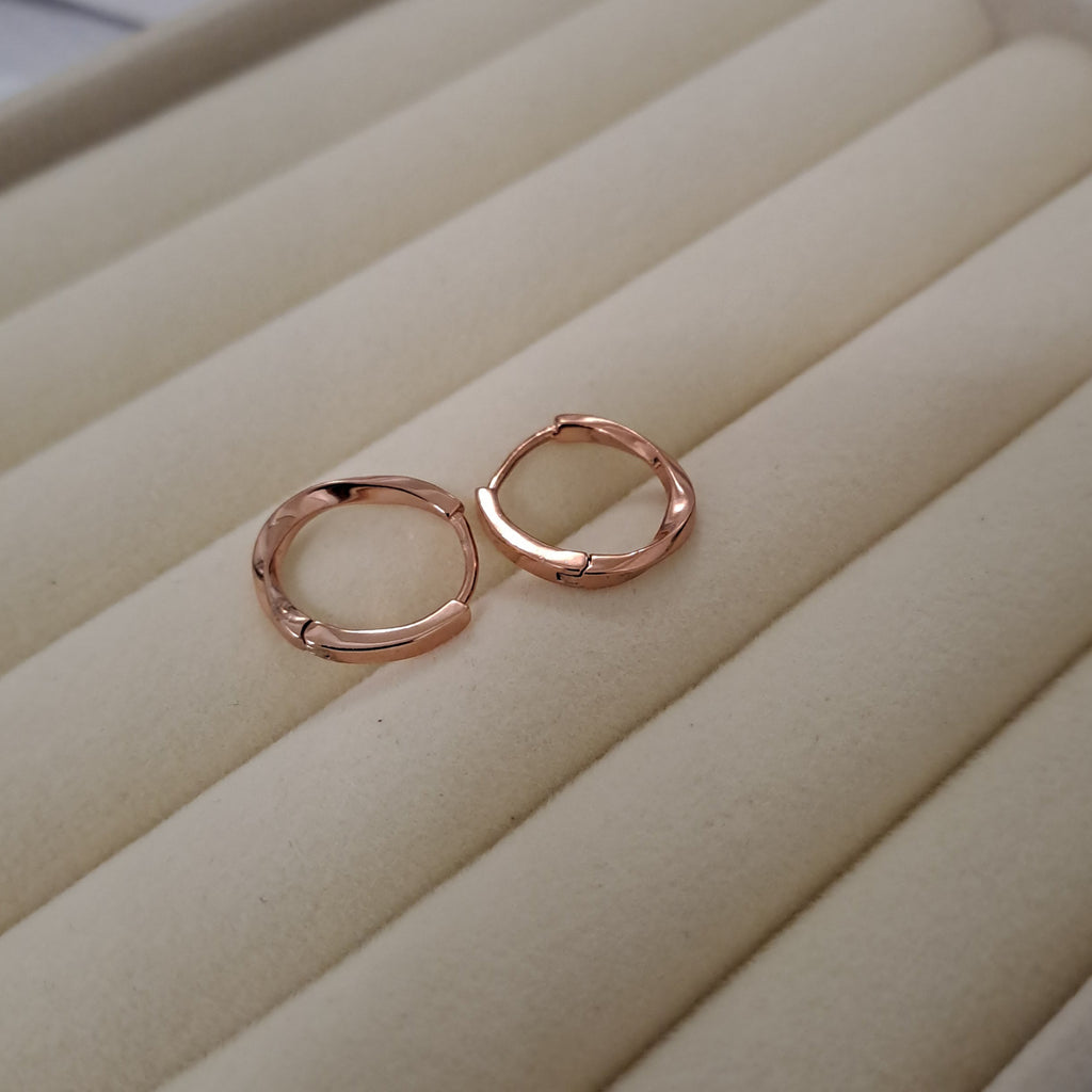 Classic Rose Gold Hoop Earrings