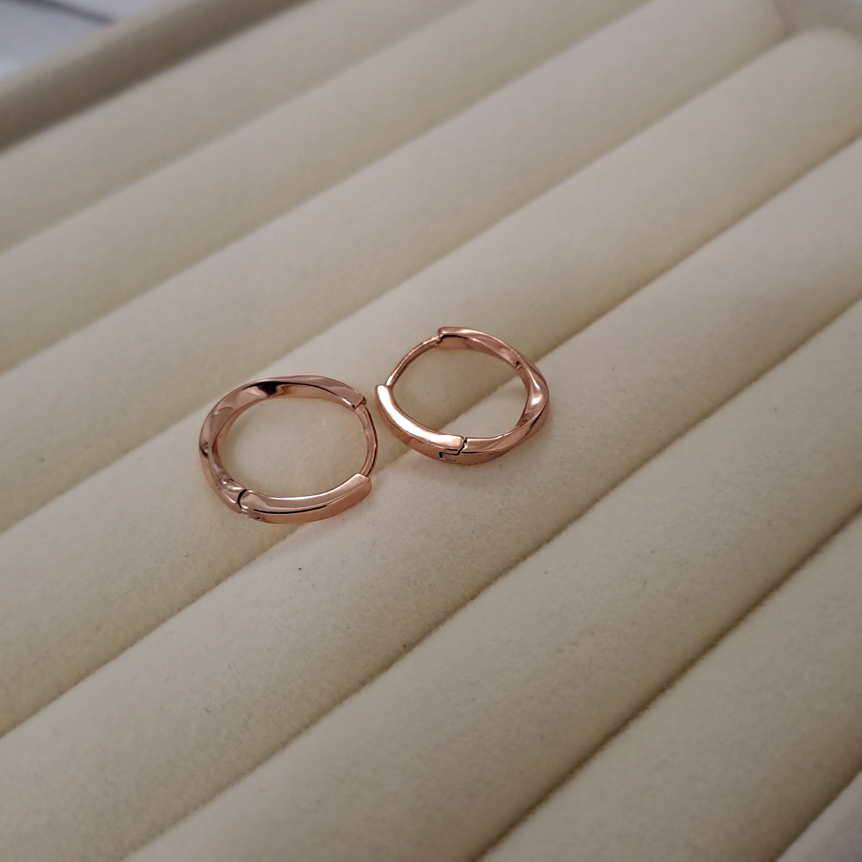 Classic Rose Gold Hoop Earrings