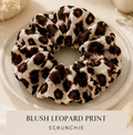 Classic Leopard Print Scrunchie (Blush Leopard Print)