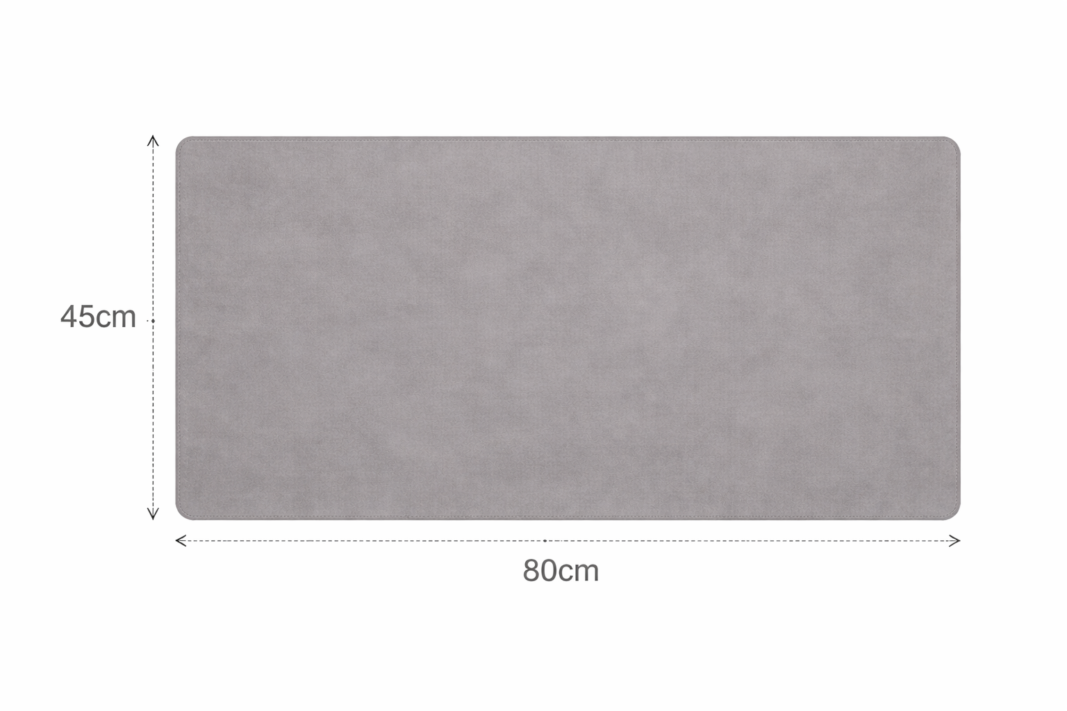 Luxury Stone Grey Desk Mat – Premium Leather-Look Workspace Pad (80 x 45cm)