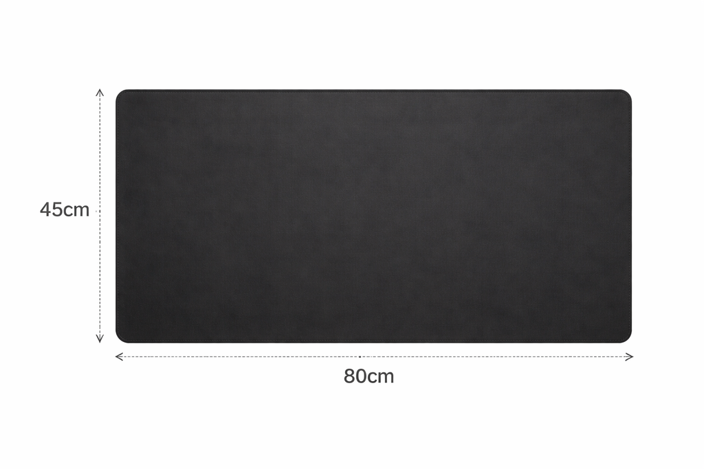 Charcoal – Premium Leather-Look Workspace Pad (80 x 45cm)