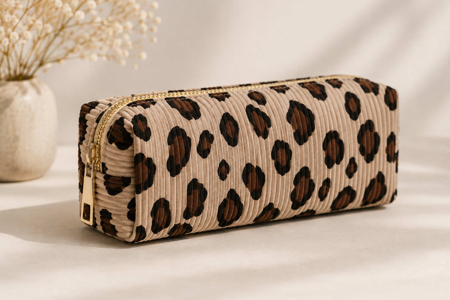 Leopard Cosmetic / Pencil Bag