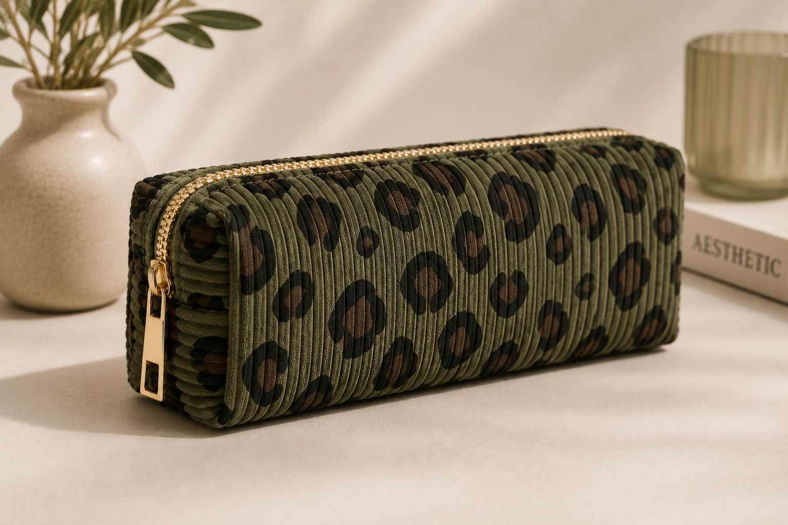 Leopard Cosmetic / Pencil Bag