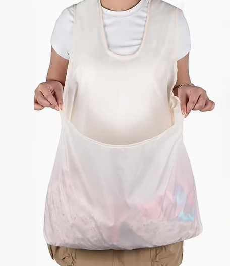 Wearable Laundry Peg Bag – Cream